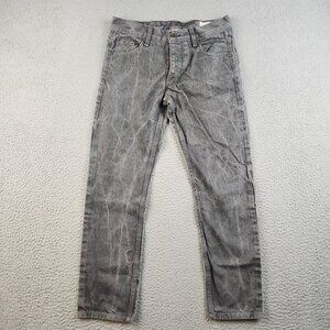 Rag & Bone Jeans Men's 30 Gray Denim Slim Straight Rb15x Tailored Workwear